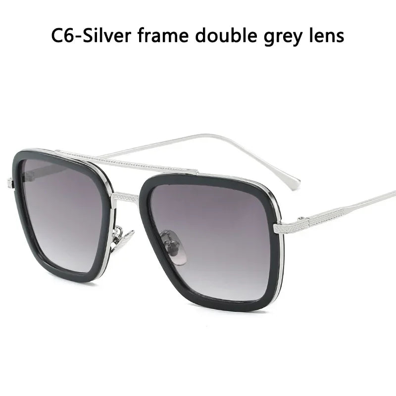 Steampunk Square Metal Frame Sunglasses