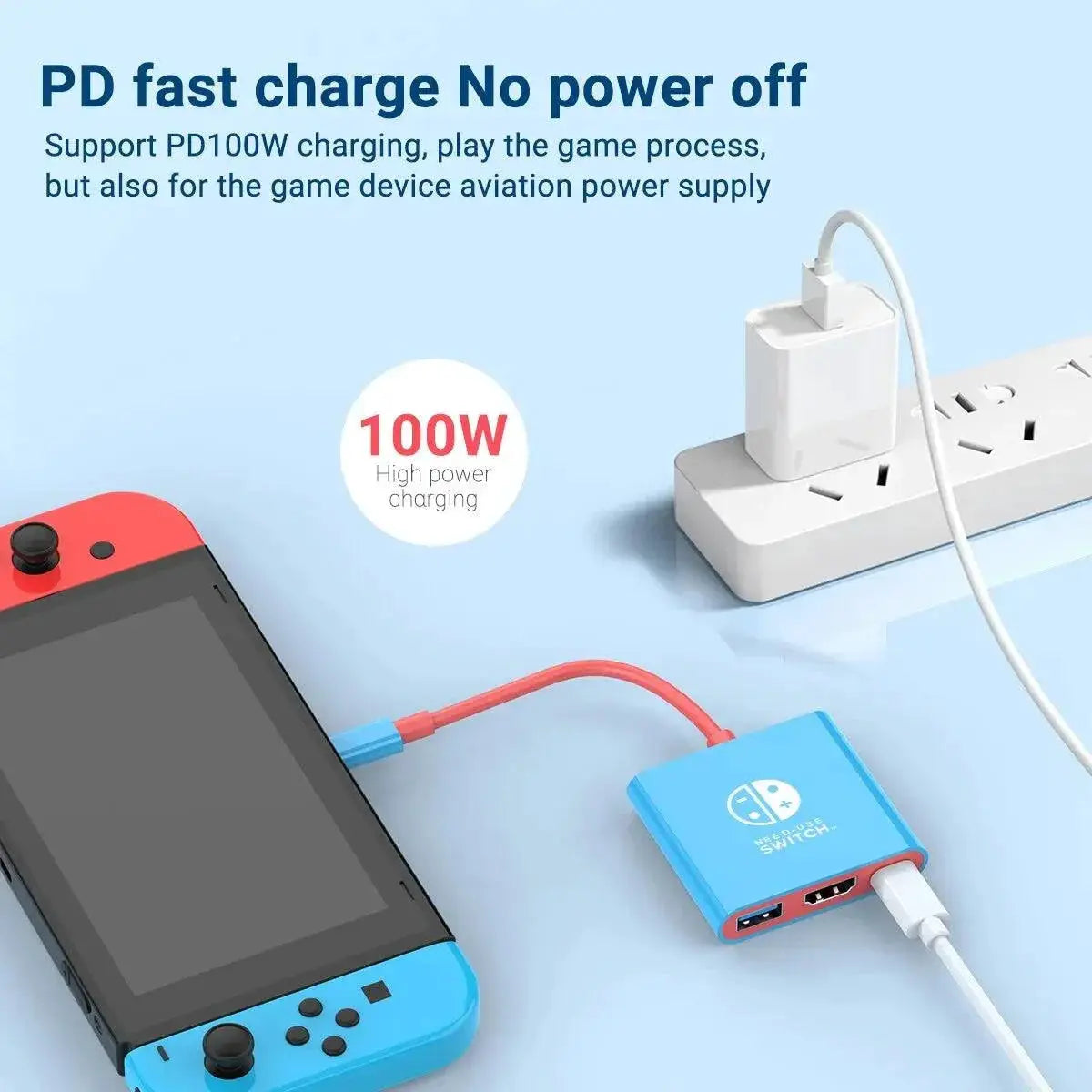 Ultimate Portable Nintendo Switch Gaming Hub HDMI USB 3