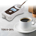 AIOK Coffee Concentration Meter Refractometer 0.01 Resolution 0-22% TDS IP67 Waterproof Washable 0-40 ℃ Temperature Compensation