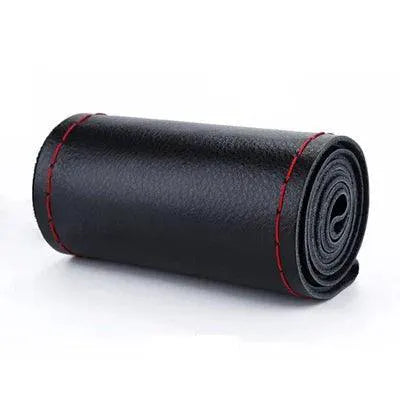 Soft Fiber Leather Steering Wheel Cover Set Universal Fit