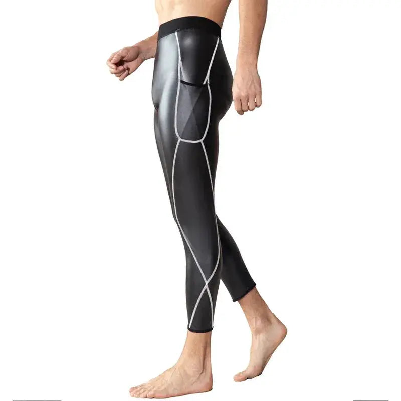 Mens White Splicing Leather Pants With Waist Trainer Sale