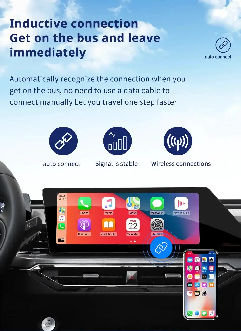 Seamless Wireless CarPlay Box for Cars — product view 19