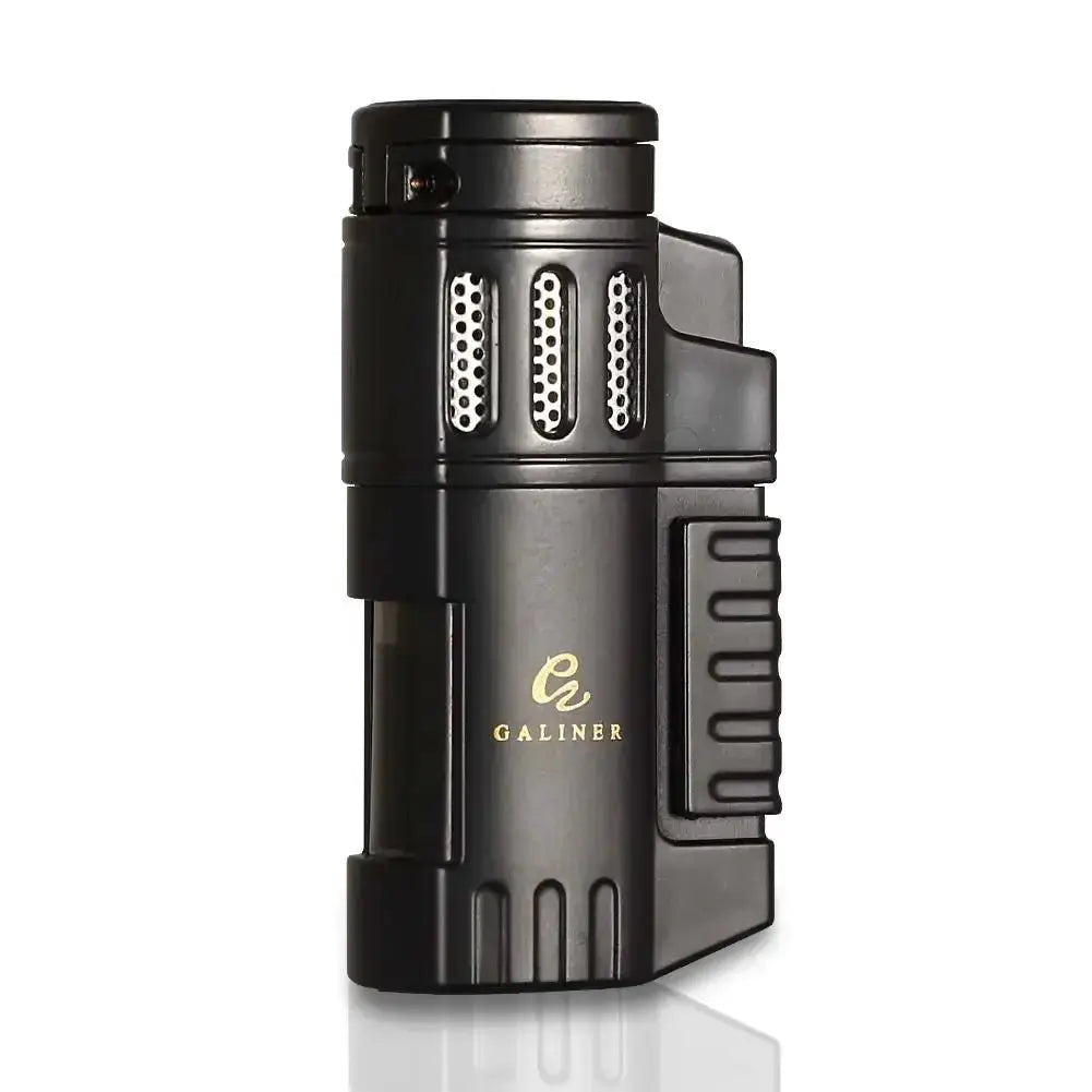 Galiner Cigar Torch Lighter Windproof 4 Jet Flame Butane
