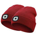LED-Lit Knit Beanie USB-Rechargeable 4-Light