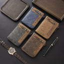 Cexika Wallet - Zipper PU Leather Card Holder