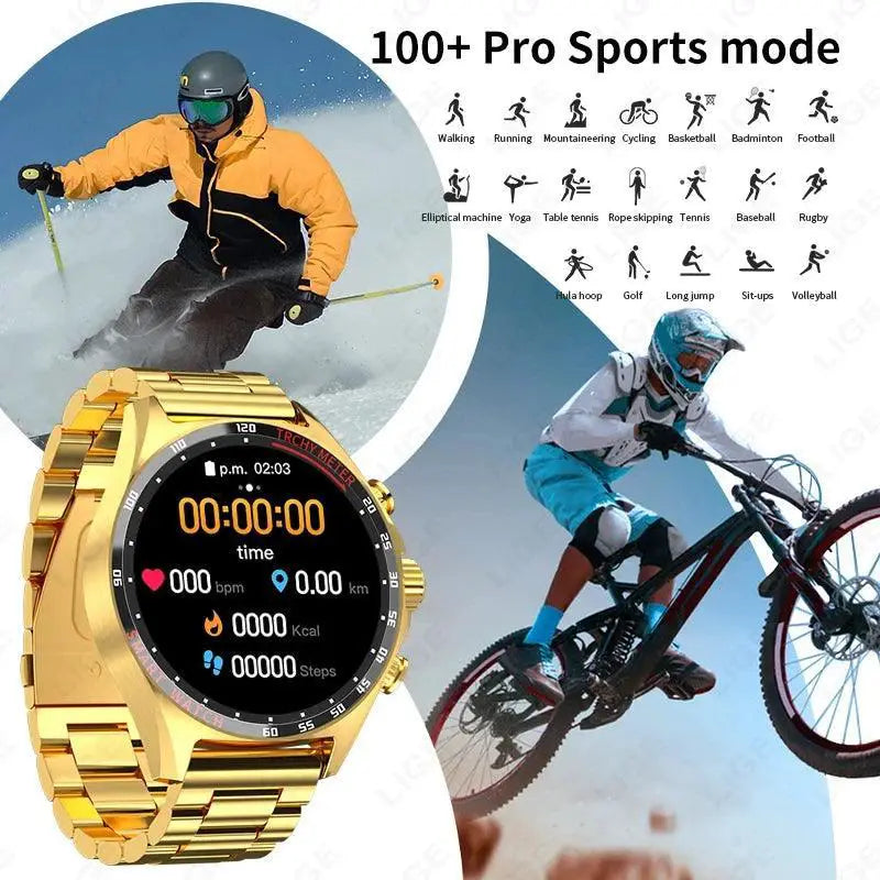 Men's Adventure Smartwatch GPS Health Monitor Bluetooth Call