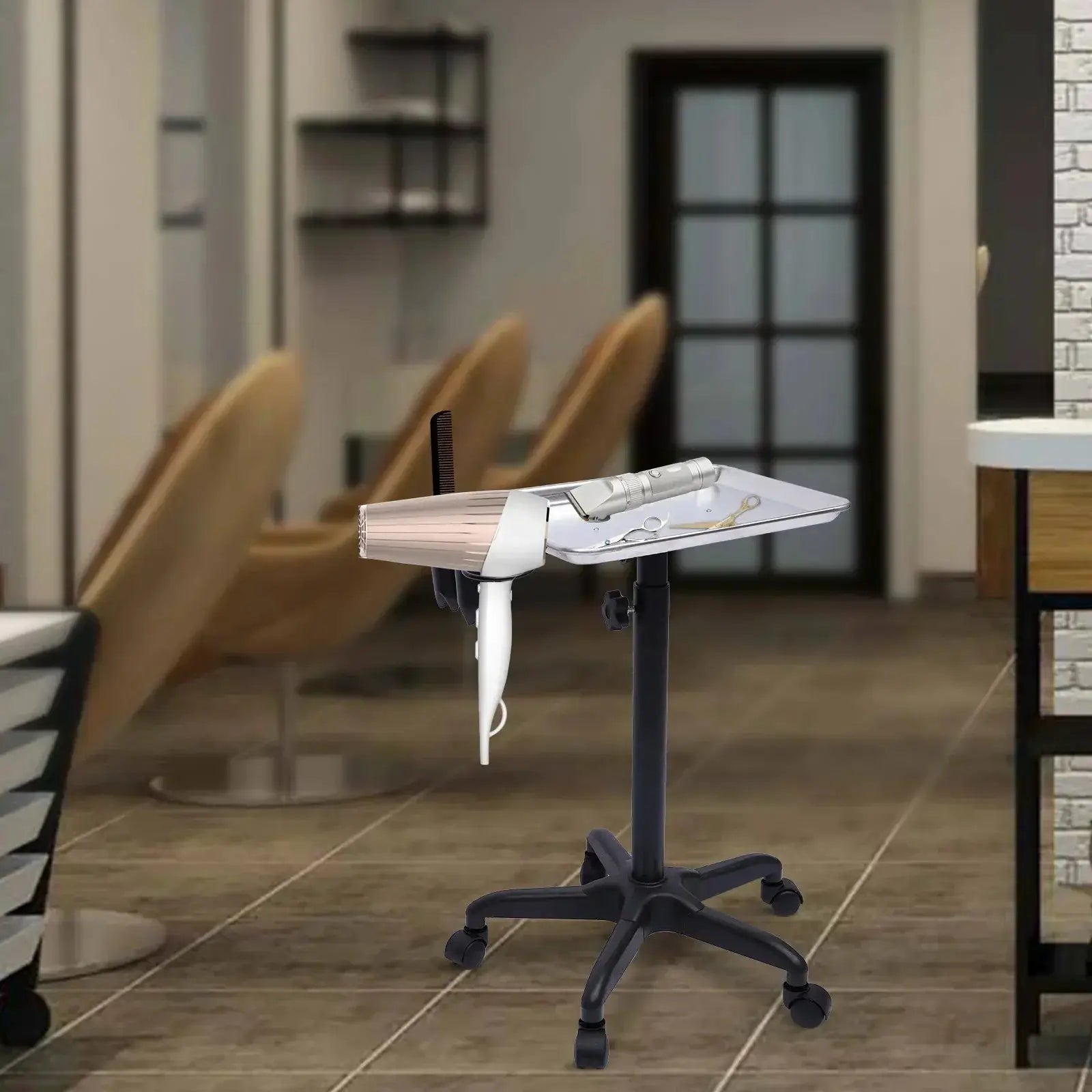 Professional Aluminum Salon Rolling Cart Mobile Trolley
