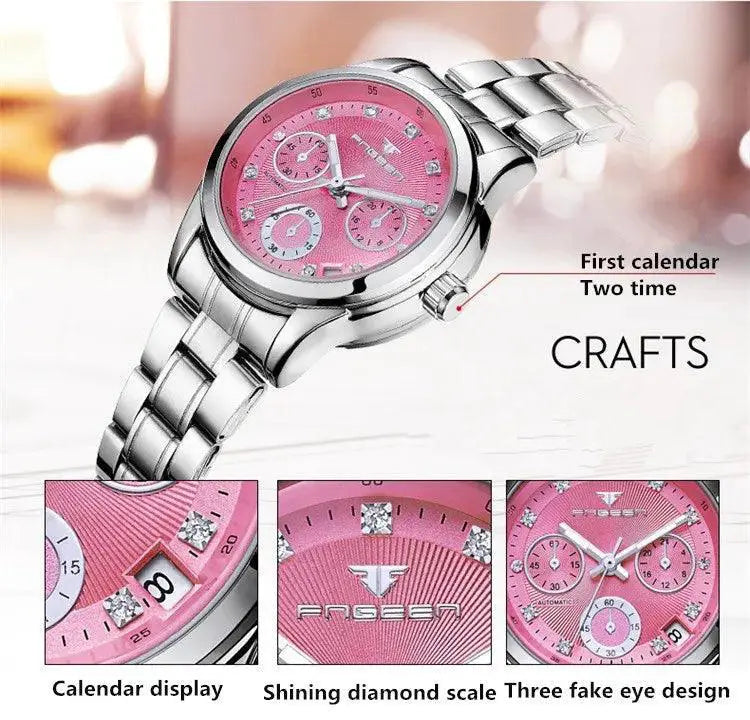 Women's Elegant Waterproof Automatic Mechanical Sports Watch