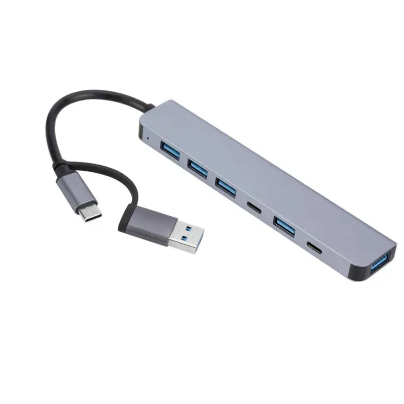 8 In 2 USB Hub USB C Docking Station High Speed 5 Gbps