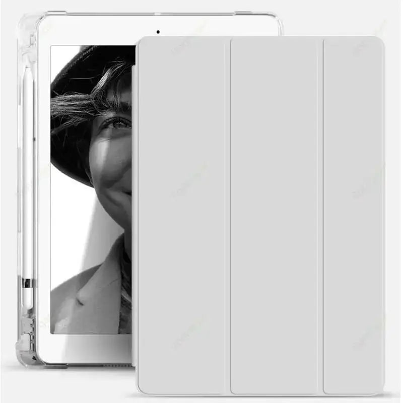 With Pencil Holder Case for iPad A19 12th A16 2026 Pro11 M5 M4 Air11 8 M3 M2 Air 5 4 10.9 10.2 8 9 10th 5/6th 2017 2018 9.7 10.5