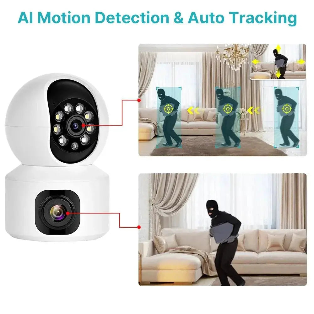 2K 4MP WiFi PTZ Security Camera With AI Tracking Features
