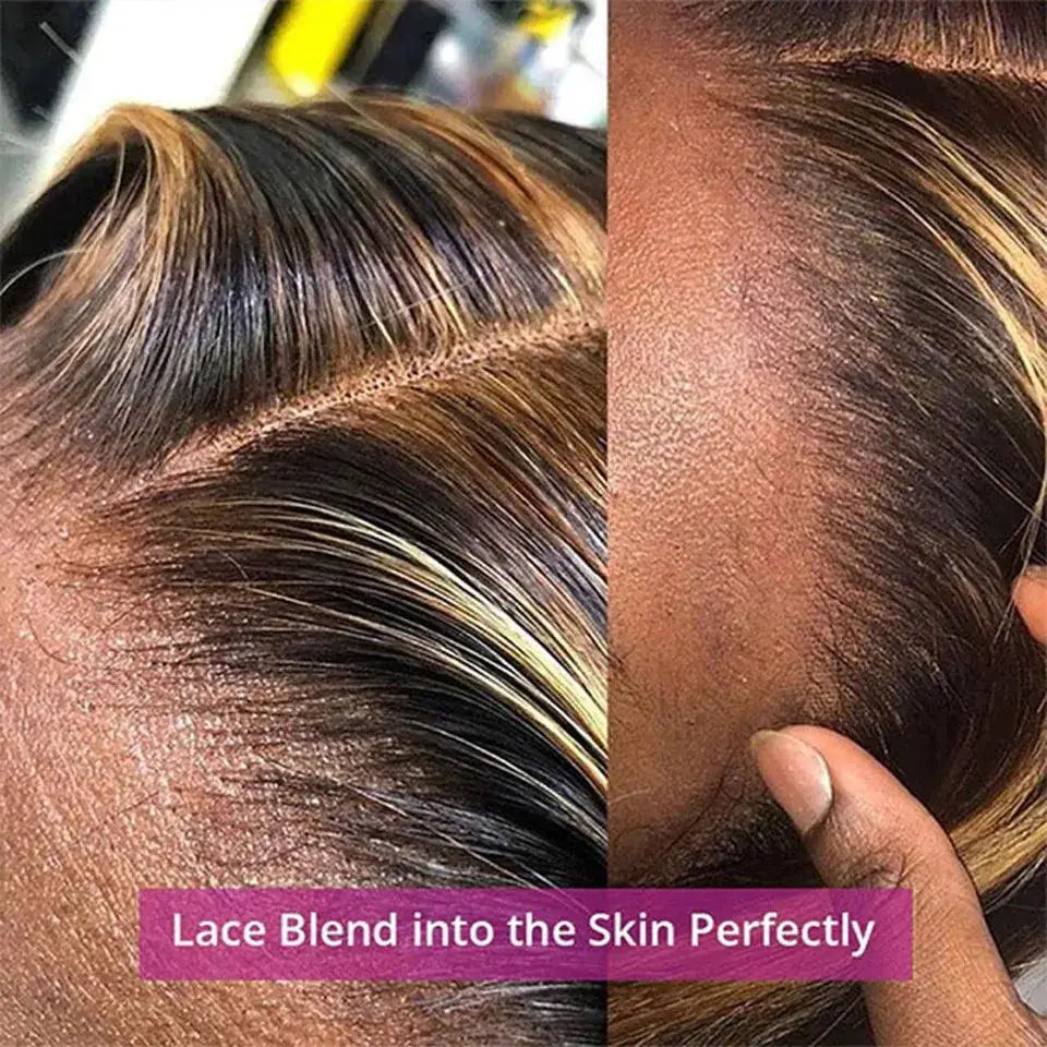 Highlighted Bob Wig Lace Front Human Hair Premium Quality