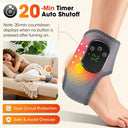 Red Light Cordless Heated Ankle Massager 660nm 40 LED Beads, Vibration Massage Foot Hand Wrap,Ankle Wrist Neck Brace for Choose