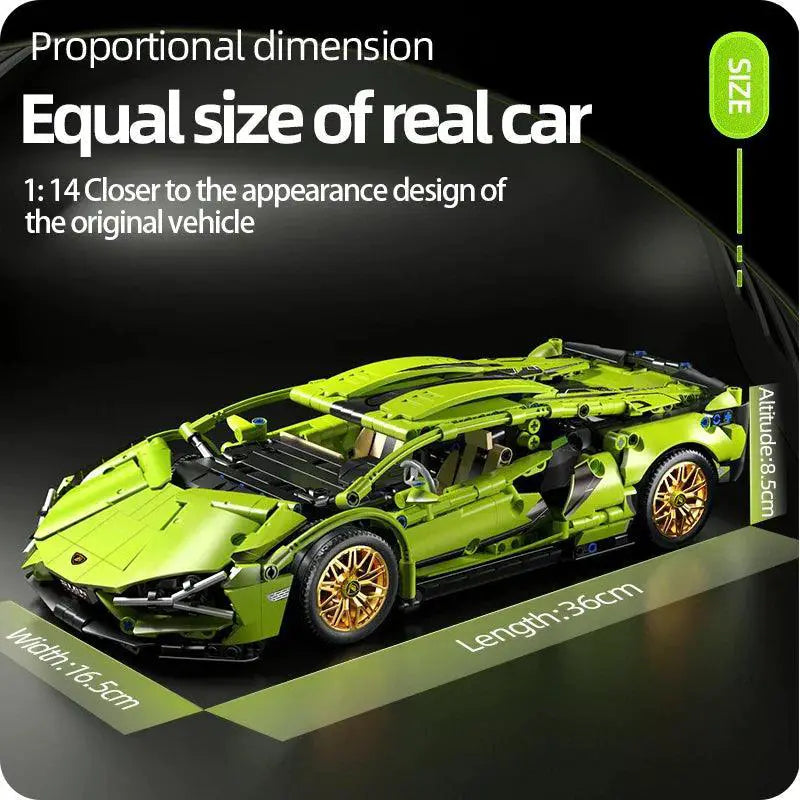 Technical Racing Car Model Building Blocks RC Vehicle Toy