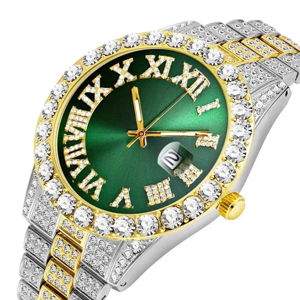 Luxury Diamond Hip Hop Watch For Men Quartz Bling Classic