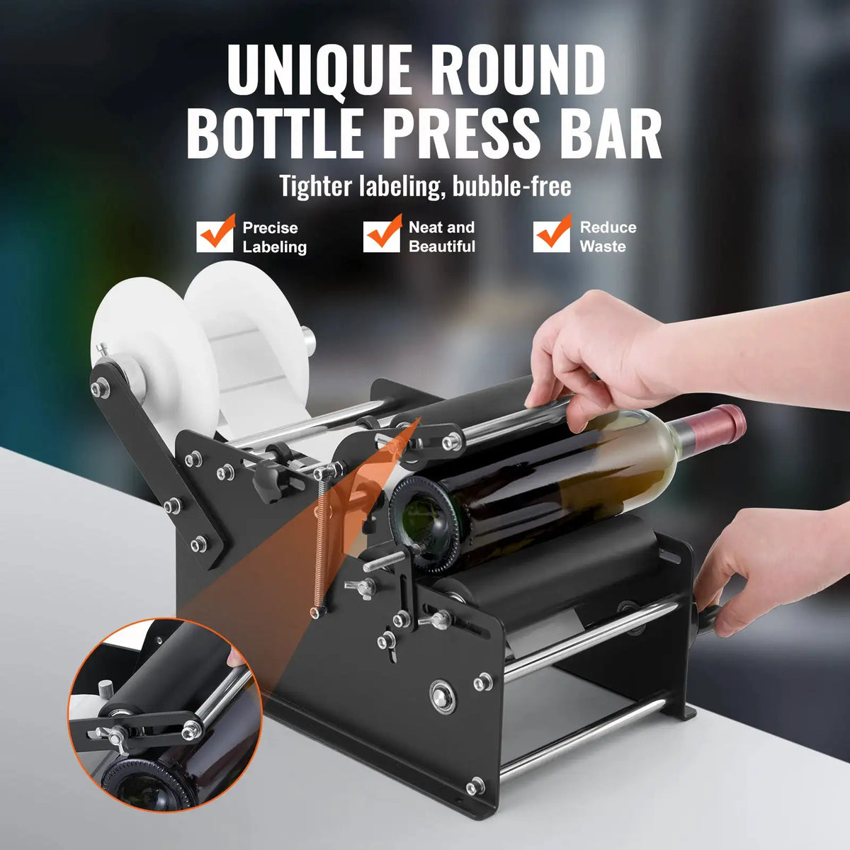 Adjustable Manual Bottle Labeler — product image 3