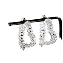 French Style Small Fragrance Pink Wheat Ear Zircon Earrings