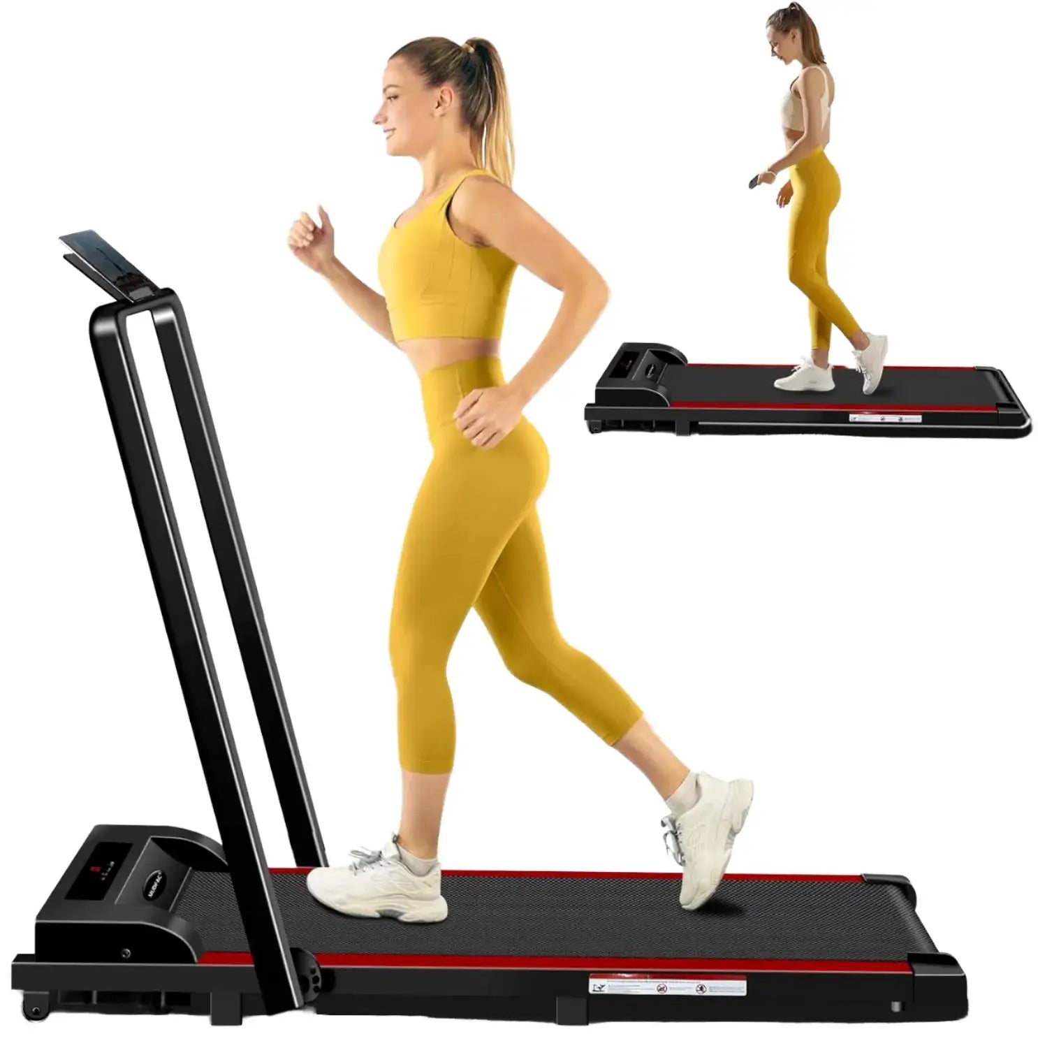 Mini Electric Desk Treadmill with Smart Motor LCD Display Manual Folding Walking Pad for Home Gym Sports Exercise Runningpromote