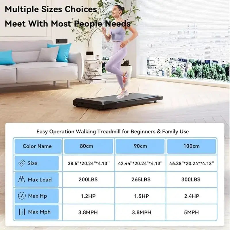 Superun 2-in-1 Home/Office 2.5 HP Walking Treadmill,mini Treadmills for Small Spaces with APP & Remote Control