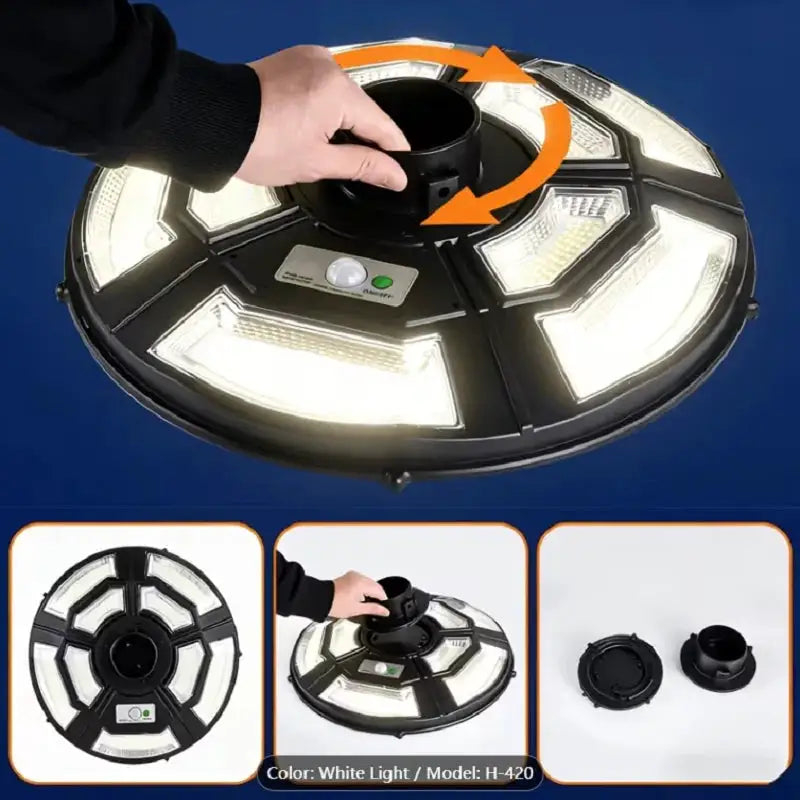 Solar LED UFO Light With Remote — product view 3