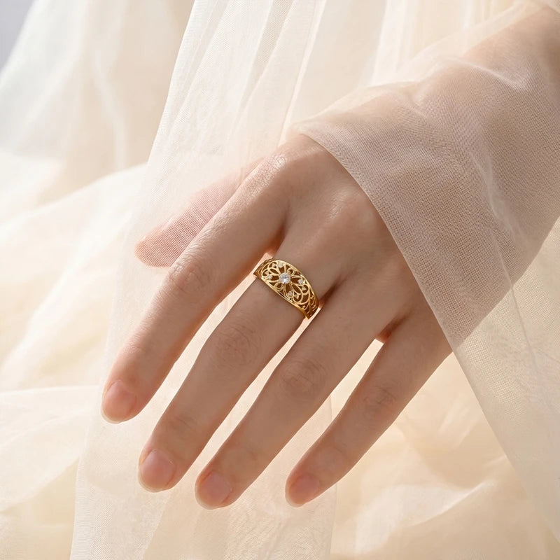 Mula Ring Sterling Silver Openwork