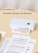 Printer: Zero Ink Cloud Job WiFi Convenient Micro A4 Mini