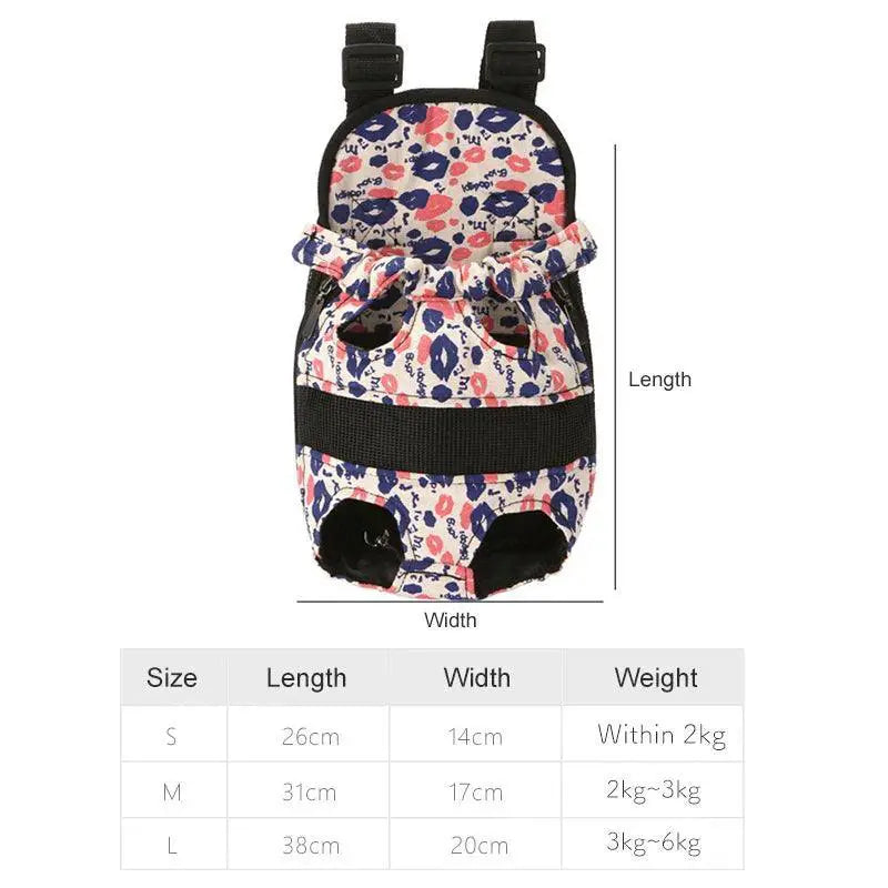 PawStride Pet Carrier Backpack Hands Free Travel Small Dogs