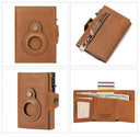Anti-scan Magnet Credit Card Holder Wallet Genuine Leather