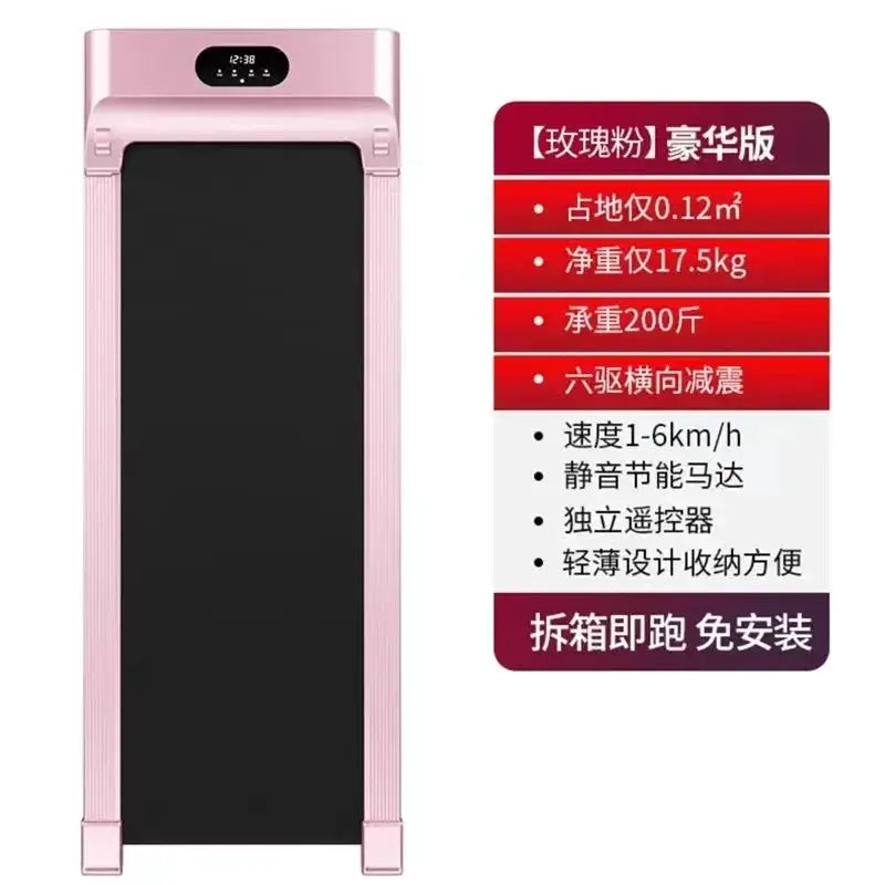 Under Desk Treadmill Electric Portable Walking Pad Smart Slim Folding Fitness Training Cardio Walking Treadmill for Home Office