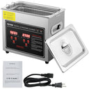 SucceBuy Ultrasonic Cleaner Stainless Steel Portable Cleaning Washing