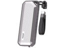 Nusyn NVMe & SATA SSD Enclosure, USB-C Waterproof Dustproof Zinc Alloy Case, Supports M Key/B+M Key PCIe Up to
