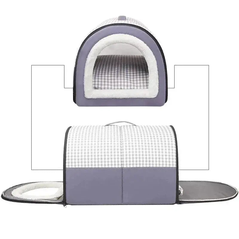 Cozy Waterproof Dog Bed Foldable Portable Eco Friendly Cave