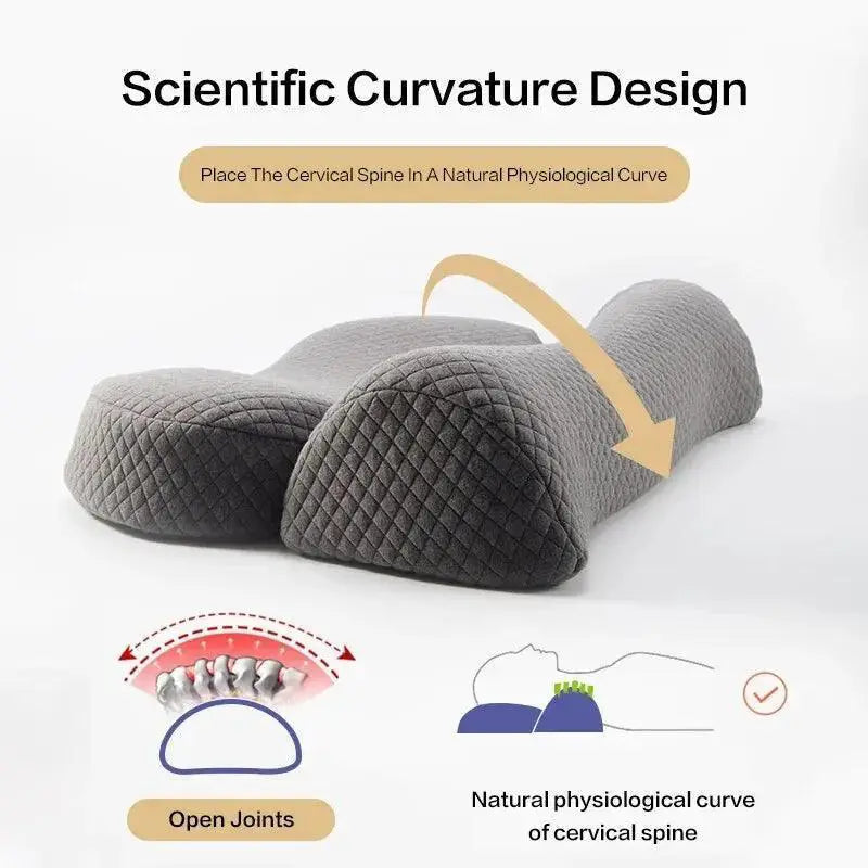 Orthopedic Cervical Pillow for Side Sleepers Memory Foam