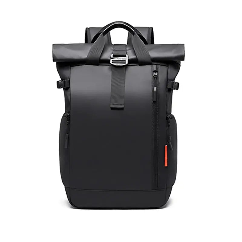 TANGCOOL Gentleman Roll Top Backpack Large Capacity Lightweight Waterproof Multi Compartment Business Travel Laptop Bag