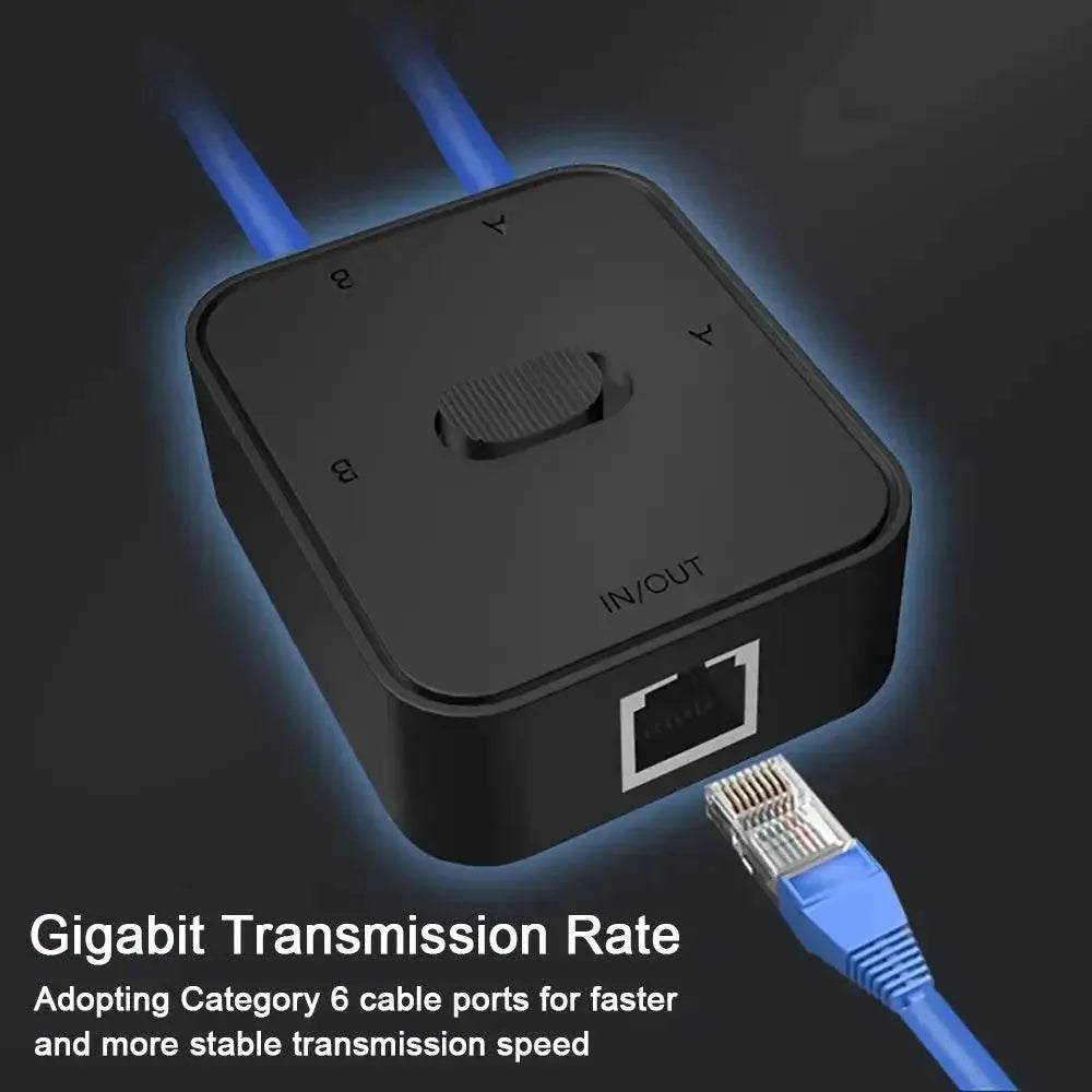 Ethernet Splitter Adapter Lightning Fast Dual Connection