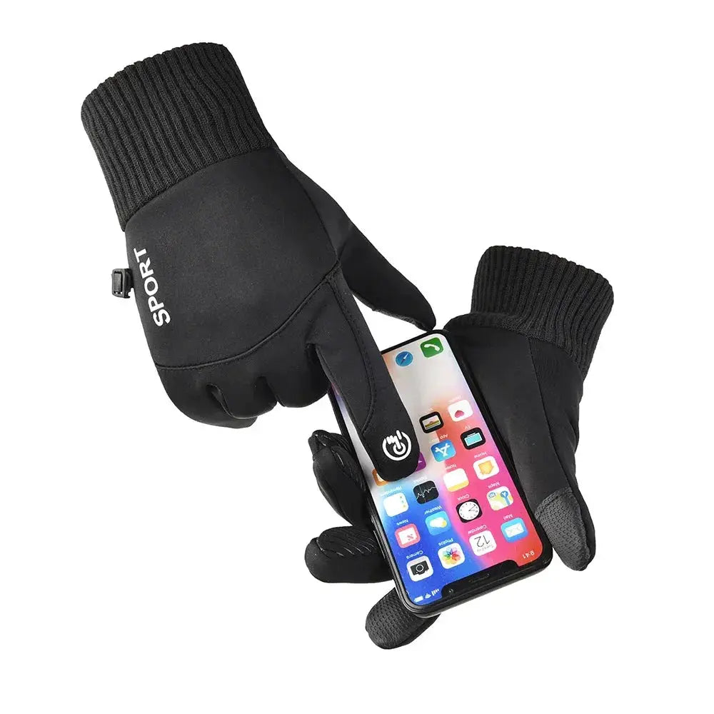 Winter Waterproof Mens Gloves Touchscreen Windproof Non Slip