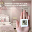 Digital Hygrometer Thermometer Indoor Thermometer Temperature Gauge Mini LCD Weather Station Sensor For Home Room Humidity Meter