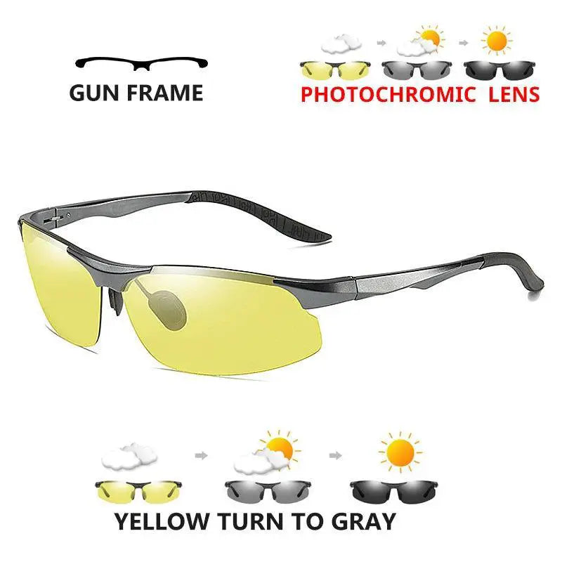 Men's Aluminum Polarized Photochromic Driving Sunglasses