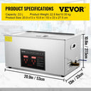 SucceBuy Ultrasonic Cleaner Stainless Steel Portable Cleaning Washing
