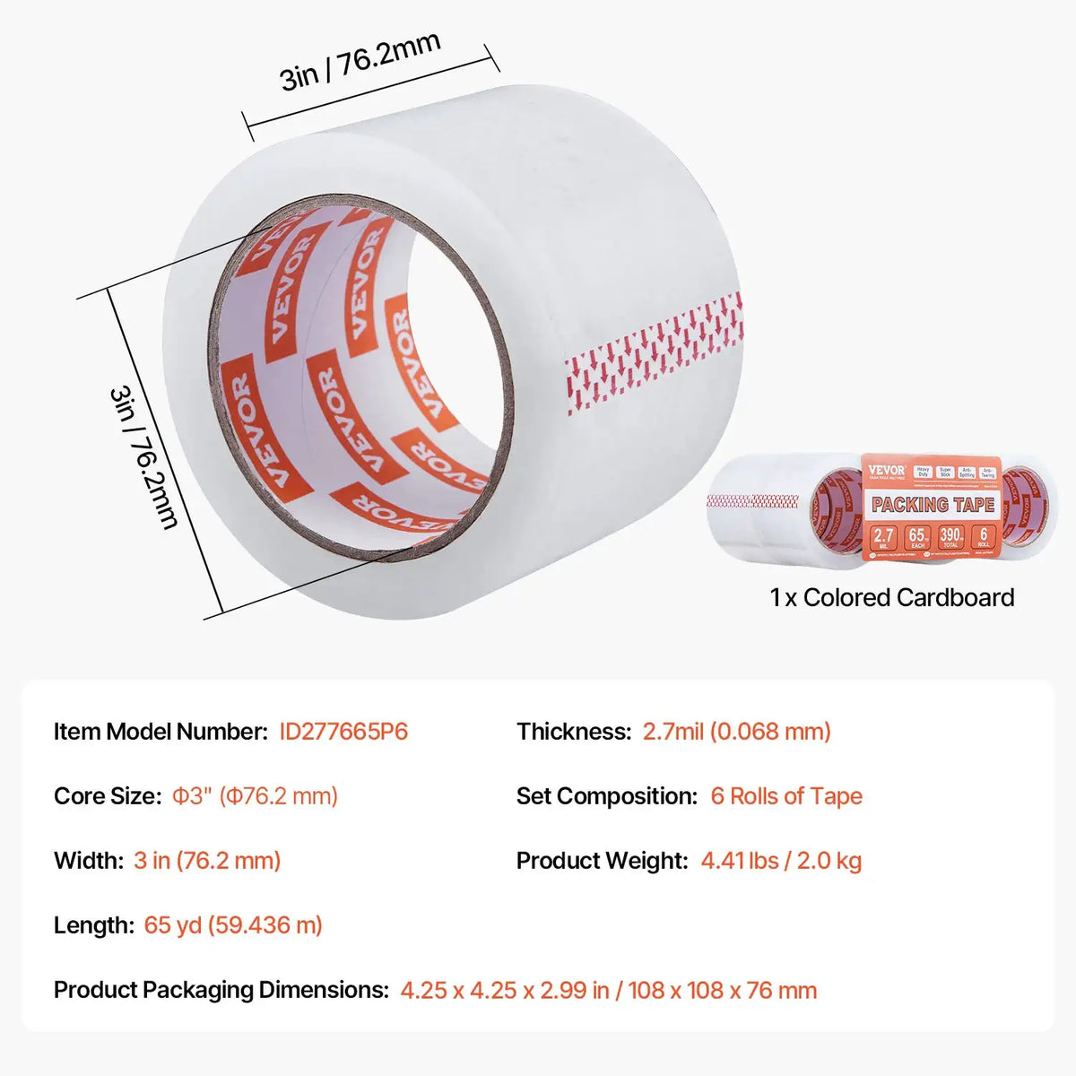 High Strength Clear Packing Tape — product view 8
