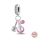 Sterling Silver Heels Lipstick Camera