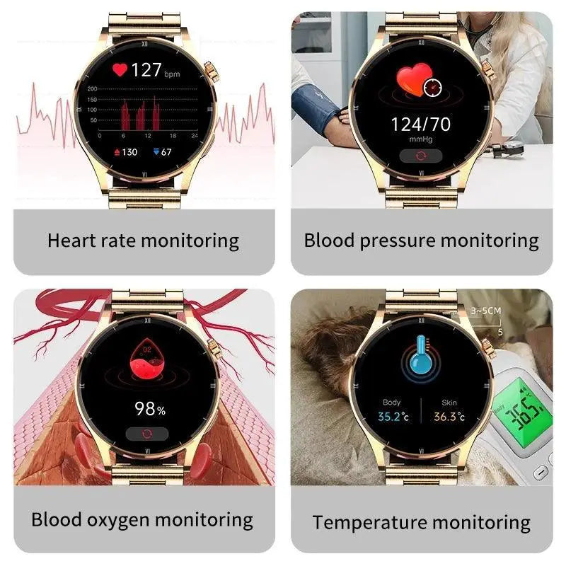Health Monitoring Bluetooth Smartwatch Stay Fit and Connected