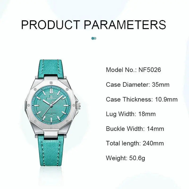 Naviforce Womens Quartz Watch Elegant Timepiece For Style