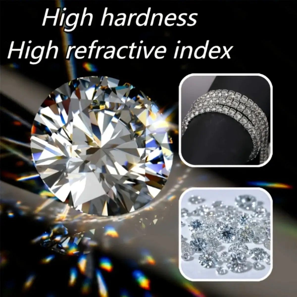 Moissanite Jewelry in Sterling Silver tennis — product view 7