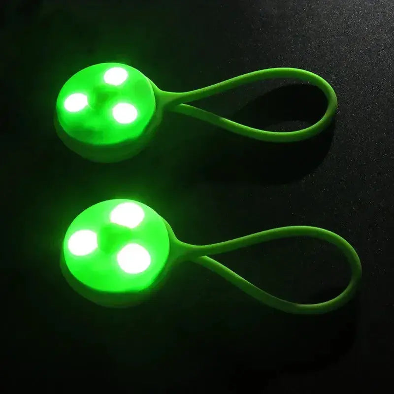 Compact LED Silicone Backpack Light for Night Cycling Safety