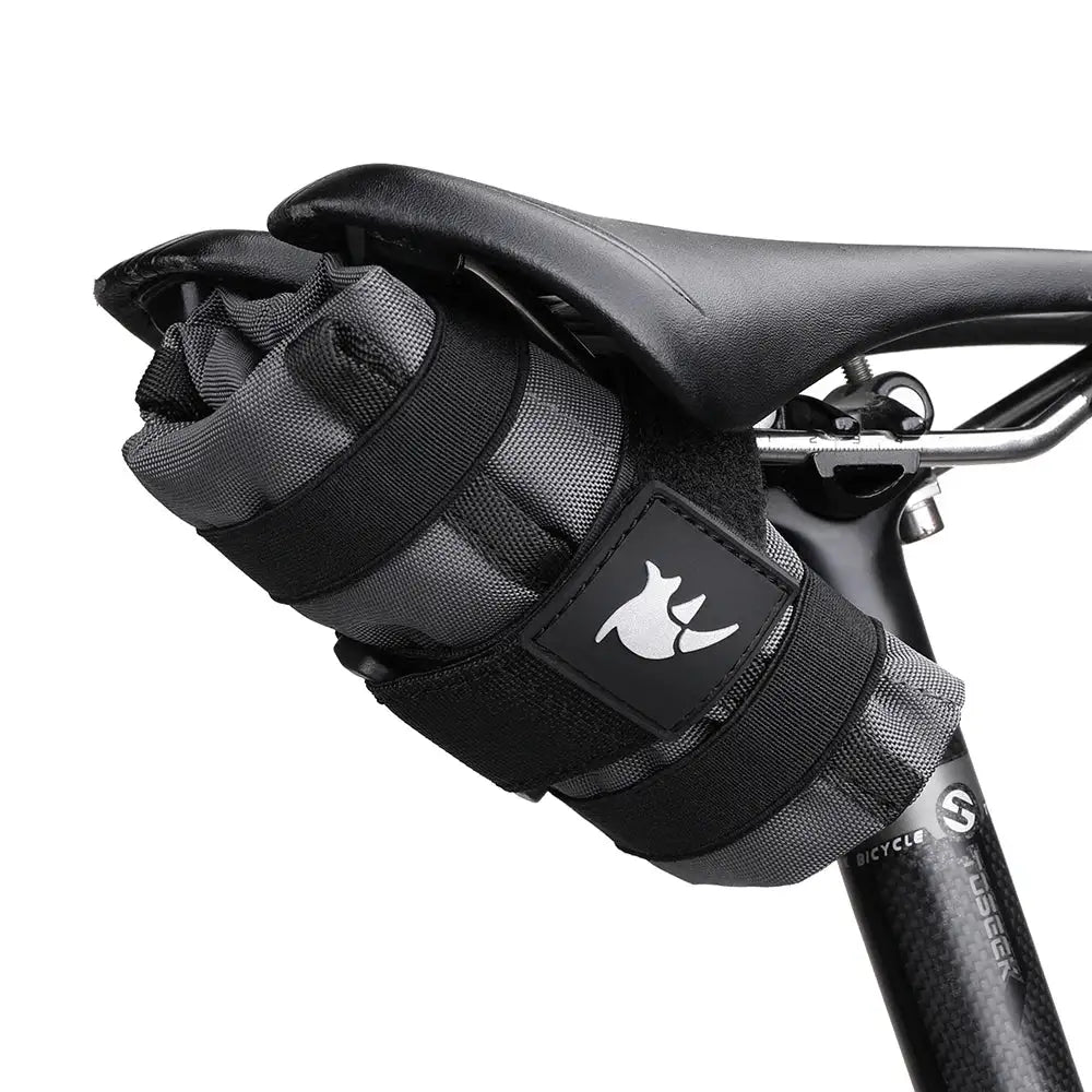 Rhinowalk Bicycle Bag Tool Bag Top Front Tube Frame Bag Burrito Pack Pouch Cycling Accessories Black MTB Bike Rear Tool Kits
