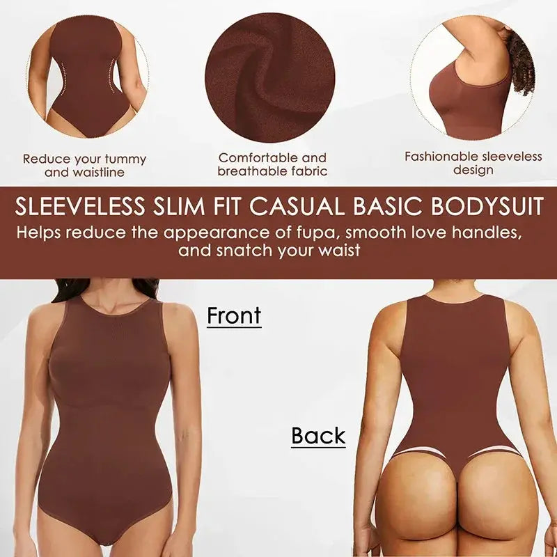 Sculpting Tummy Control Bodysuit For Women Seamless Chic