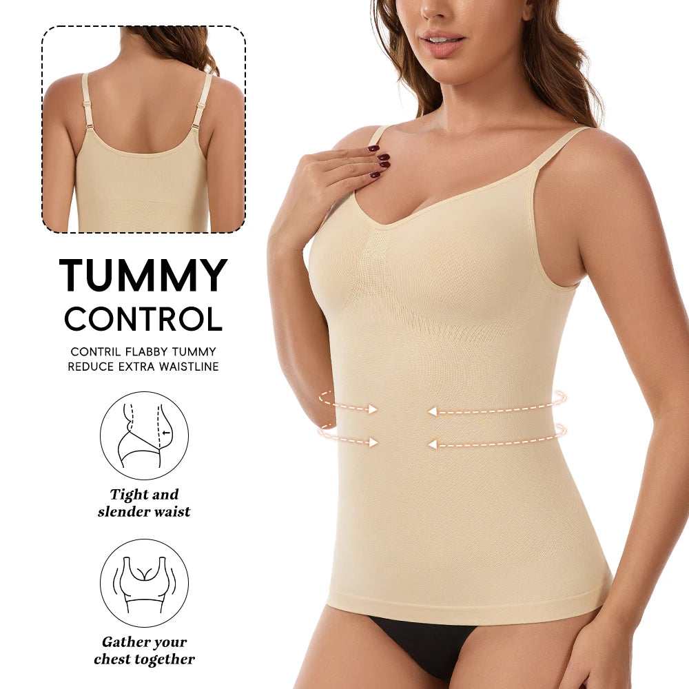 Builtin Bra Shapewear Camisole Tank