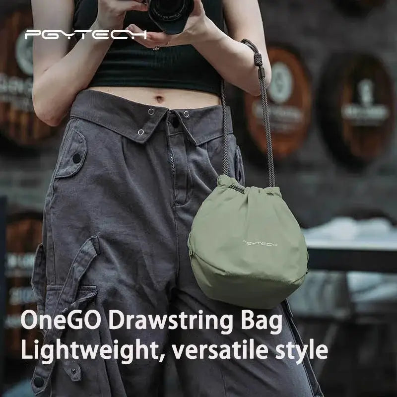 PGYTECH OneGo Drawstring Bag Mirrorless Camera Bag SLR Storage Lens Shoulder Bag Camera Case For Fujifilm Canon Sony Nikon