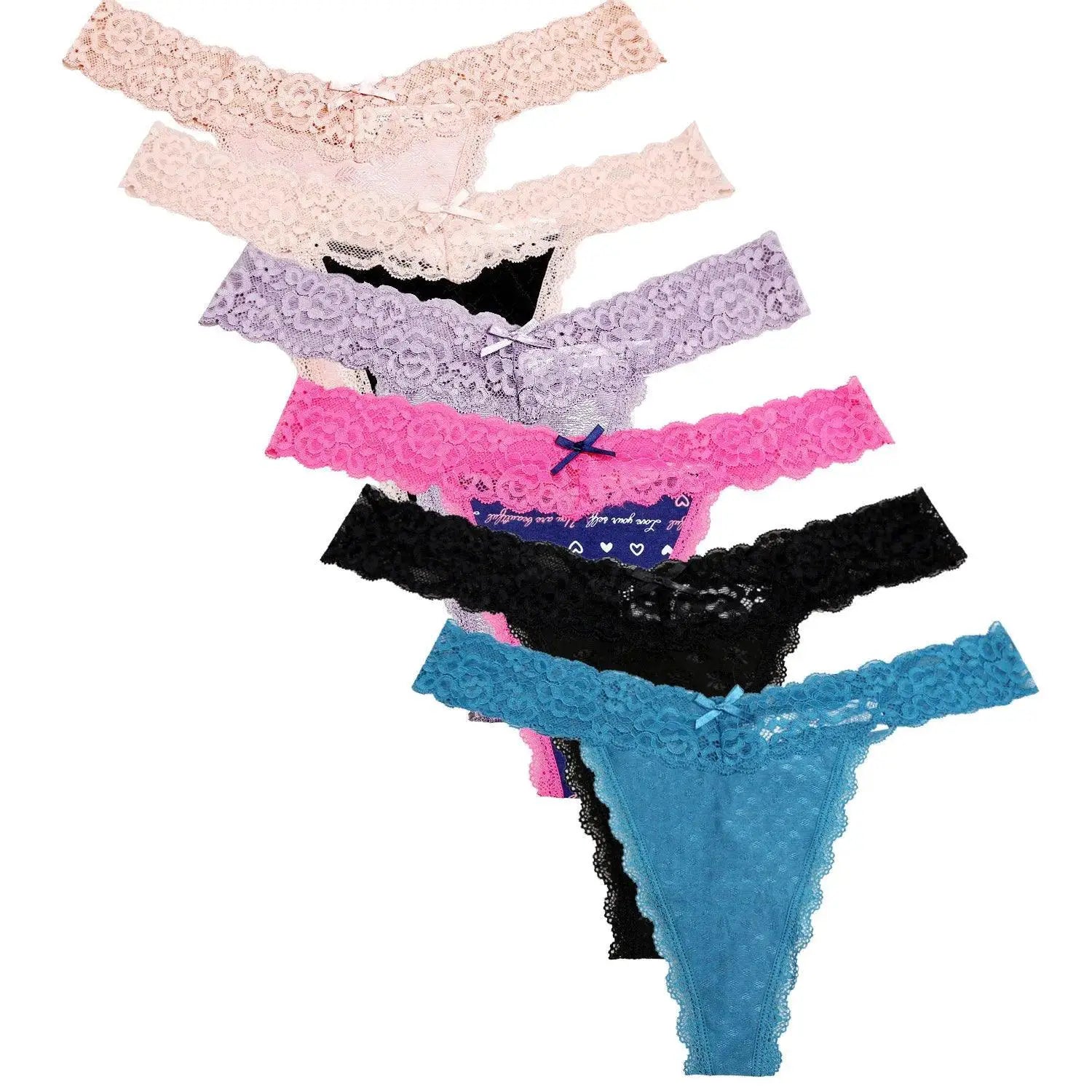 Allure Lace Thong Set Seductive G Strings For Women Stylish